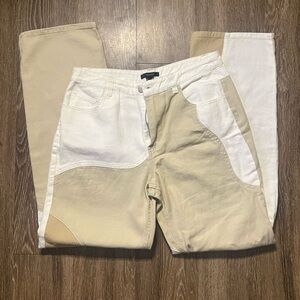 Women's Khaki Mom Jeans, Pants Size M